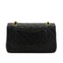 VINTAGE CHANEL CLASSIC FLAP MEDIUM CHAIN SHOULDER BAG BLACK LAMB SKIN GOLD HARDWARE 90332925