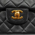 VINTAGE CHANEL CLASSIC FLAP MEDIUM CHAIN SHOULDER BAG BLACK LAMB SKIN GOLD HARDWARE 90332926
