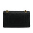 VINTAGE CHANEL CLASSIC FLAP MEDIUM CHAIN SHOULDER BAG BLACK LAMB SKIN GOLD HARDWARE 90333179