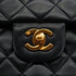 VINTAGE CHANEL CLASSIC FLAP MEDIUM CHAIN SHOULDER BAG BLACK LAMB SKIN GOLD HARDWARE 90333714