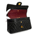 VINTAGE CHANEL CLASSIC FLAP MEDIUM CHAIN SHOULDER BAG BLACK LAMB SKIN GOLD HARDWARE 90333714