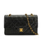 VINTAGE CHANEL CLASSIC FLAP MEDIUM CHAIN SHOULDER BAG BLACK LAMB SKIN GOLD HARDWARE 90334157