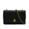 VINTAGE CHANEL CLASSIC FLAP MEDIUM CHAIN SHOULDER BAG BLACK LAMB SKIN GOLD HARDWARE 90334869