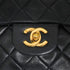 VINTAGE CHANEL CLASSIC FLAP MEDIUM CHAIN SHOULDER BAG BLACK LAMB SKIN GOLD HARDWARE 90334869