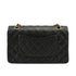 VINTAGE CHANEL CLASSIC FLAP MEDIUM CHAIN SHOULDER BAG BLACK LAMB SKIN GOLD HARDWARE 90335482