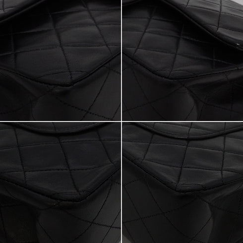 VINTAGE CHANEL CLASSIC FLAP MEDIUM CHAIN SHOULDER BAG BLACK LAMB SKIN GOLD HARDWARE 90335790