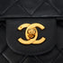 VINTAGE CHANEL CLASSIC FLAP MEDIUM CHAIN SHOULDER BAG BLACK LAMB SKIN GOLD HARDWARE 90340139