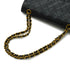 VINTAGE CHANEL CLASSIC FLAP MEDIUM CHAIN SHOULDER BAG BLACK LAMB SKIN GOLD HARDWARE 90340385