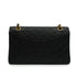 VINTAGE CHANEL CLASSIC FLAP MEDIUM CHAIN SHOULDER BAG BLACK LAMB SKIN GOLD HARDWARE 90340508