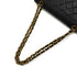 VINTAGE CHANEL CLASSIC FLAP MEDIUM CHAIN SHOULDER BAG BLACK LAMB SKIN GOLD HARDWARE 90340508