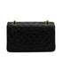 VINTAGE CHANEL CLASSIC FLAP MEDIUM CHAIN SHOULDER BAG BLACK LAMB SKIN GOLD HARDWARE 90341444