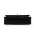VINTAGE CHANEL CLASSIC FLAP MEDIUM CHAIN SHOULDER BAG BLACK LAMB SKIN GOLD HARDWARE 90341444