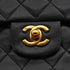 VINTAGE CHANEL CLASSIC FLAP MEDIUM CHAIN SHOULDER BAG BLACK LAMB SKIN GOLD HARDWARE 90341453