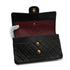 VINTAGE CHANEL CLASSIC FLAP MEDIUM CHAIN SHOULDER BAG BLACK LAMB SKIN GOLD HARDWARE 90341453