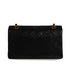 VINTAGE CHANEL CLASSIC FLAP MEDIUM CHAIN SHOULDER BAG BLACK LAMB SKIN GOLD HARDWARE 90341823