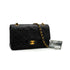 VINTAGE CHANEL CLASSIC FLAP MEDIUM CHAIN SHOULDER BAG BLACK LAMB SKIN GOLD HARDWARE 90341840