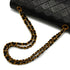VINTAGE CHANEL CLASSIC FLAP MEDIUM CHAIN SHOULDER BAG BLACK LAMB SKIN GOLD HARDWARE 90341841