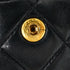 VINTAGE CHANEL CLASSIC FLAP MEDIUM CHAIN SHOULDER BAG BLACK LAMB SKIN GOLD HARDWARE 90341851