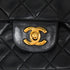 VINTAGE CHANEL CLASSIC FLAP MEDIUM CHAIN SHOULDER BAG BLACK LAMB SKIN GOLD HARDWARE 90341851
