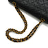 VINTAGE CHANEL CLASSIC FLAP MEDIUM CHAIN SHOULDER BAG BLACK LAMB SKIN GOLD HARDWARE 90341851