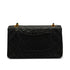 VINTAGE CHANEL CLASSIC FLAP MEDIUM CHAIN SHOULDER BAG BLACK LAMB SKIN GOLD HARDWARE 90341857