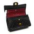 VINTAGE CHANEL CLASSIC FLAP MEDIUM CHAIN SHOULDER BAG BLACK LAMB SKIN GOLD HARDWARE 90343408