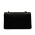 VINTAGE CHANEL CLASSIC FLAP MEDIUM CHAIN SHOULDER BAG BLACK LAMB SKIN GOLD HARDWARE 90343612