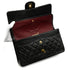 VINTAGE CHANEL CLASSIC FLAP MEDIUM CHAIN SHOULDER BAG BLACK LAMB SKIN GOLD HARDWARE 90343612