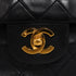 VINTAGE CHANEL CLASSIC FLAP MEDIUM CHAIN SHOULDER BAG BLACK LAMB SKIN GOLD HARDWARE 90343860