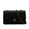 VINTAGE CHANEL CLASSIC FLAP MEDIUM CHAIN SHOULDER BAG BLACK LAMB SKIN GOLD HARDWARE 90343913