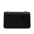 VINTAGE CHANEL CLASSIC FLAP MEDIUM CHAIN SHOULDER BAG BLACK LAMB SKIN GOLD HARDWARE 90343945