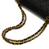 VINTAGE CHANEL CLASSIC FLAP MEDIUM CHAIN SHOULDER BAG BLACK LAMB SKIN GOLD HARDWARE 90343945