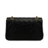 VINTAGE CHANEL CLASSIC FLAP MEDIUM CHAIN SHOULDER BAG BLACK LAMB SKIN GOLD HARDWARE 90343950