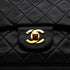 VINTAGE CHANEL CLASSIC FLAP MEDIUM CHAIN SHOULDER BAG BLACK LAMB SKIN GOLD HARDWARE 90343950