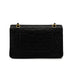 VINTAGE CHANEL CLASSIC FLAP MEDIUM CHAIN SHOULDER BAG BLACK LAMB SKIN GOLD HARDWARE 90343959