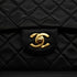 VINTAGE CHANEL CLASSIC FLAP MEDIUM CHAIN SHOULDER BAG BLACK LAMB SKIN GOLD HARDWARE 90343959