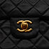 VINTAGE CHANEL CLASSIC FLAP MEDIUM CHAIN SHOULDER BAG BLACK LAMB SKIN GOLD HARDWARE 90344443