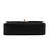 VINTAGE CHANEL CLASSIC FLAP MEDIUM CHAIN SHOULDER BAG BLACK LAMB SKIN GOLD HARDWARE 90344448