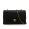 VINTAGE CHANEL CLASSIC FLAP MEDIUM CHAIN SHOULDER BAG BLACK LAMB SKIN GOLD HARDWARE 90344578