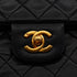 VINTAGE CHANEL CLASSIC FLAP MEDIUM CHAIN SHOULDER BAG BLACK LAMB SKIN GOLD HARDWARE 90344578
