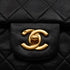 VINTAGE CHANEL CLASSIC FLAP MEDIUM CHAIN SHOULDER BAG BLACK LAMB SKIN GOLD HARDWARE 90345157