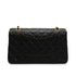 VINTAGE CHANEL CLASSIC FLAP MEDIUM CHAIN SHOULDER BAG BLACK LAMB SKIN GOLD HARDWARE 90346097