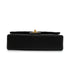 VINTAGE CHANEL CLASSIC FLAP MEDIUM CHAIN SHOULDER BAG BLACK LAMB SKIN GOLD HARDWARE 90346097
