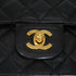 VINTAGE CHANEL CLASSIC FLAP MEDIUM CHAIN SHOULDER BAG BLACK LAMB SKIN GOLD HARDWARE 90346113