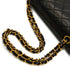VINTAGE CHANEL CLASSIC FLAP MEDIUM CHAIN SHOULDER BAG BLACK LAMB SKIN GOLD HARDWARE 90346113