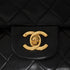 VINTAGE CHANEL CLASSIC FLAP MEDIUM CHAIN SHOULDER BAG BLACK LAMB SKIN GOLD HARDWARE 90346117