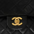 VINTAGE CHANEL CLASSIC FLAP MEDIUM CHAIN SHOULDER BAG BLACK LAMB SKIN GOLD HARDWARE 90346127