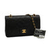 VINTAGE CHANEL CLASSIC FLAP MEDIUM CHAIN SHOULDER BAG BLACK LAMB SKIN GOLD HARDWARE 90346127