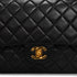 VINTAGE CHANEL CLASSIC FLAP MEDIUM CHAIN SHOULDER BAG BLACK LAMB SKIN GOLD HARDWARE 90346671