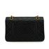 VINTAGE CHANEL CLASSIC FLAP MEDIUM CHAIN SHOULDER BAG BLACK LAMB SKIN GOLD HARDWARE 90346982